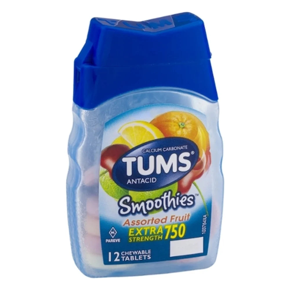 Tums Extra Strength Assorted Fruit, 12 Count — 72 Per Case