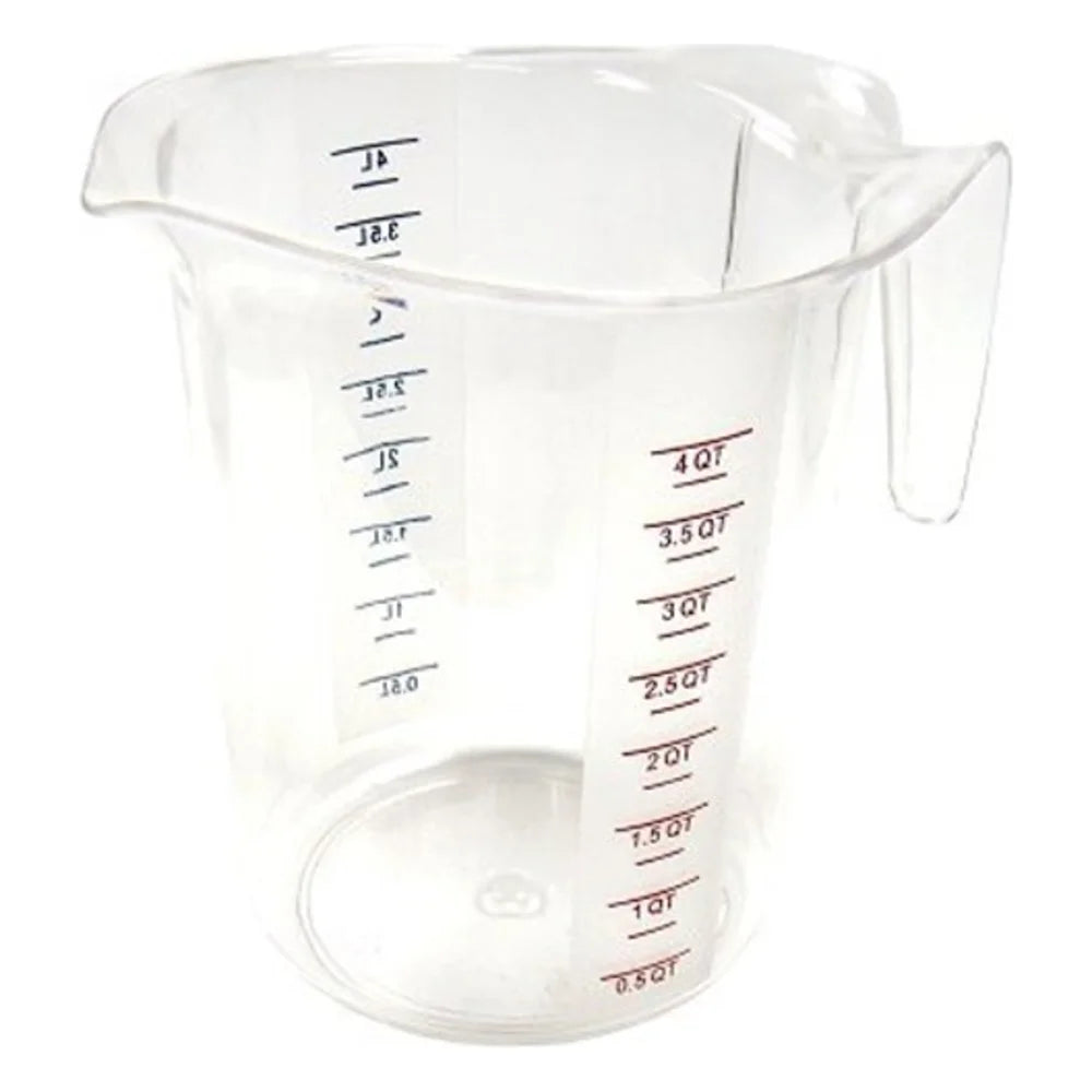 Winco Polycarbonate Measuring Cup, 4 Quart — 6 Per Case