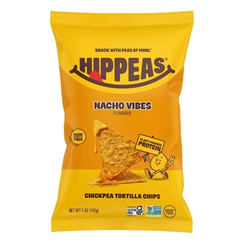 Hippeas Nacho Chickpea Tortilla Chips, 5 Ounce — 12 Per Case