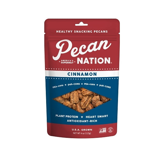 Pecan Nation Cinnamon Pecans, 4 Ounce — 6 Per Case