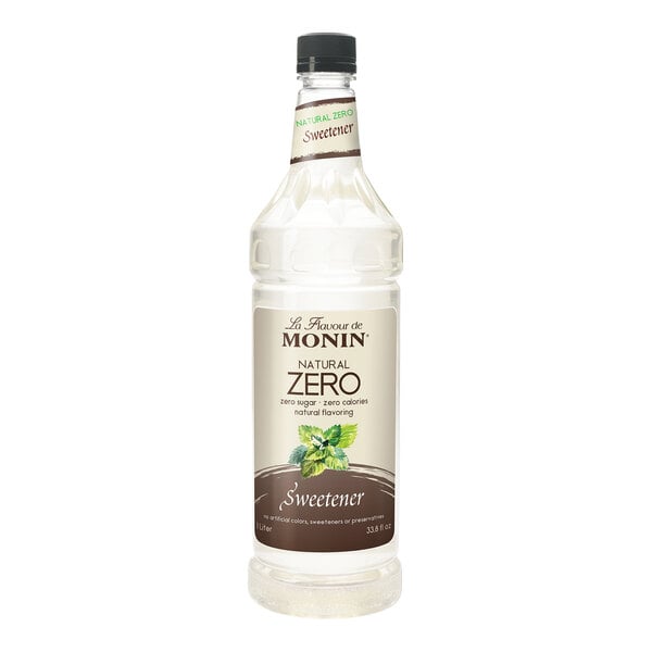 Monin Natural Zero Sweetener Syrup - 1 L — Case of 4