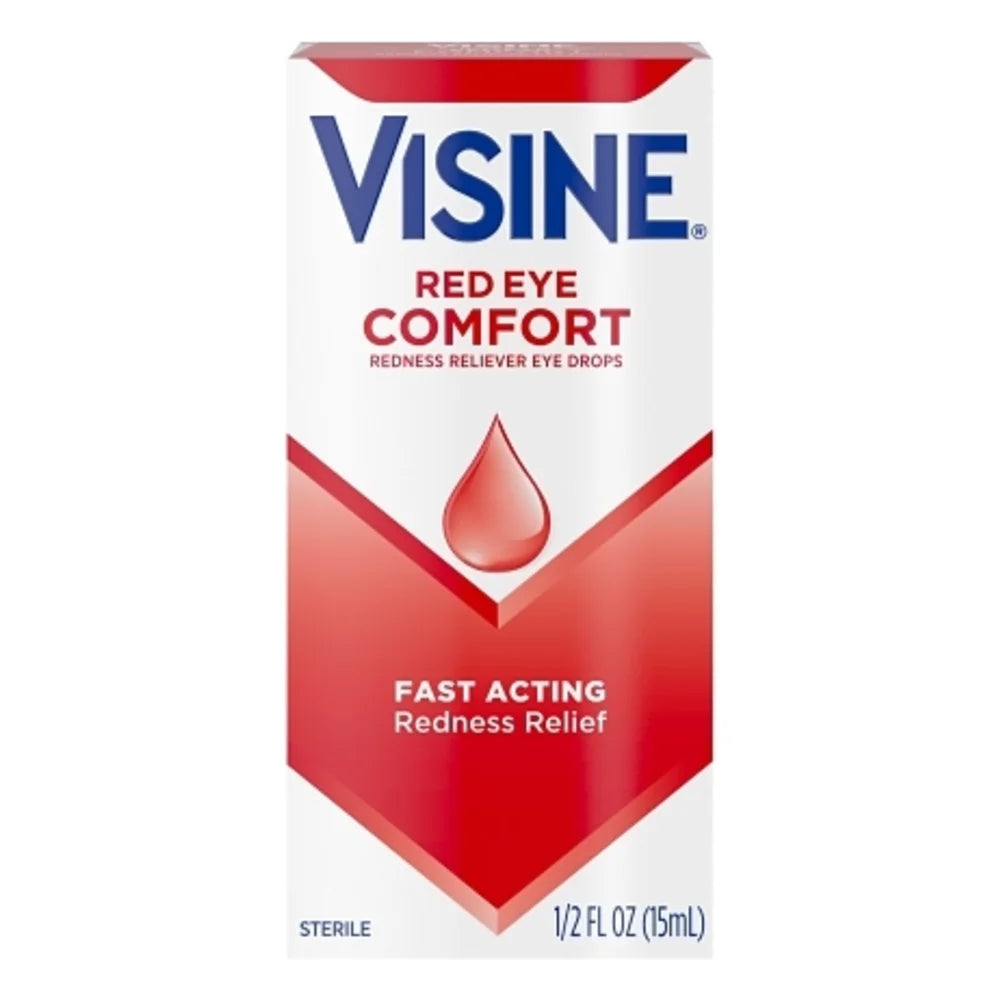 Visine Red Eye Comfort, 0.5 Fluid Ounce — 36 Per Case
