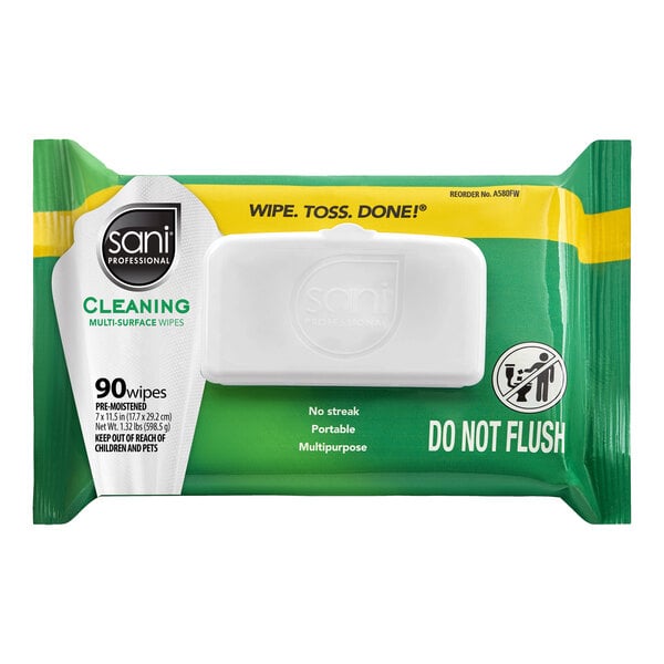Sani Professional Cleaning Multi-surface Wipes - 90 ct — Case of 12