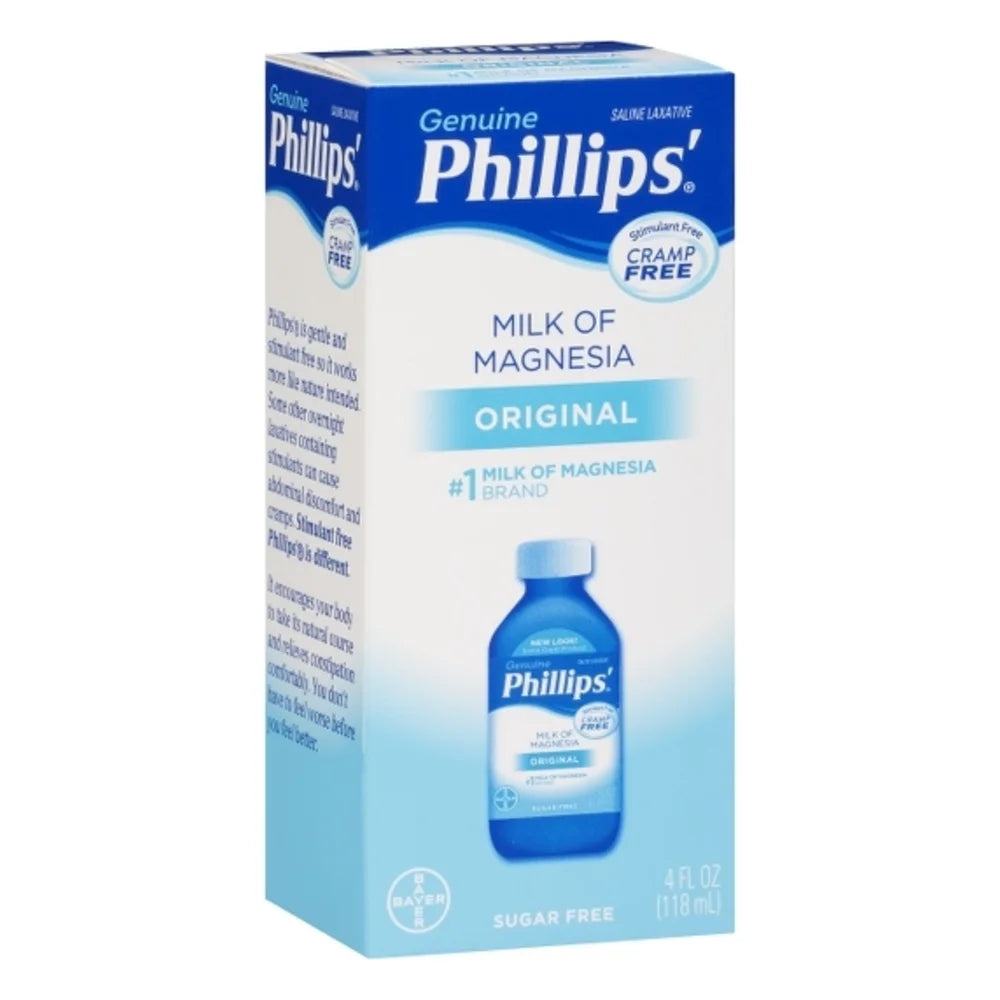 Phillips' Milk Of Magnesia Original, 4 Fluid Ounce — 24 Per Case