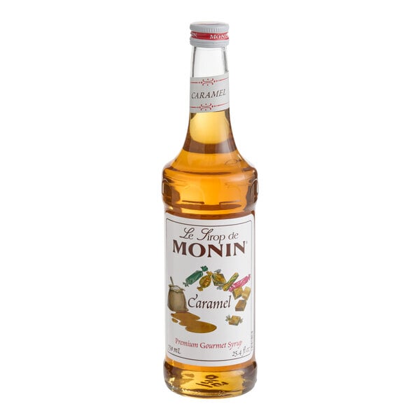 Monin Premium Caramel Syrup - 750 mL — Case of 12