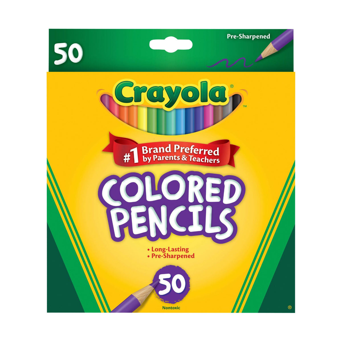 Crayola Colored Pencils, 50 ct — 12 Per Case