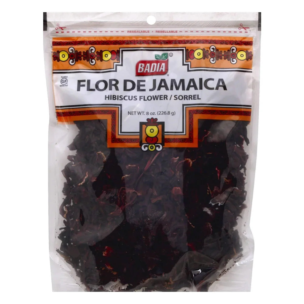 Badia Flor De Jamaican (Hibiscus Flowers), 8 Ounce — 12 Per Case