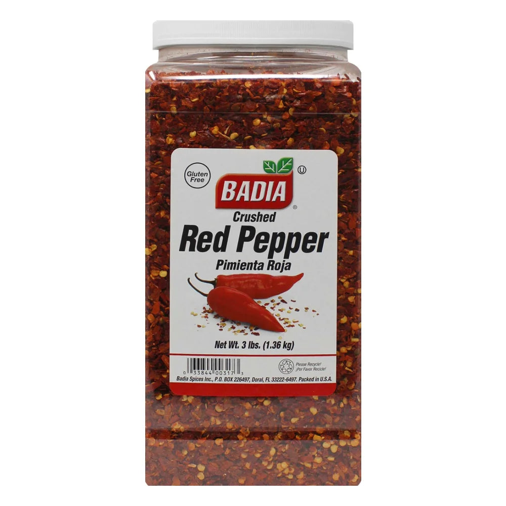 Badia Crushed Red Pepper, 3 Pound — 4 Per Case