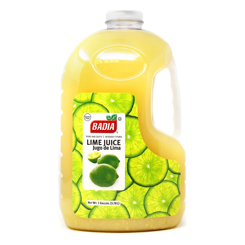 Badia Lime Juice, 1 Gallon — 4 Per Case