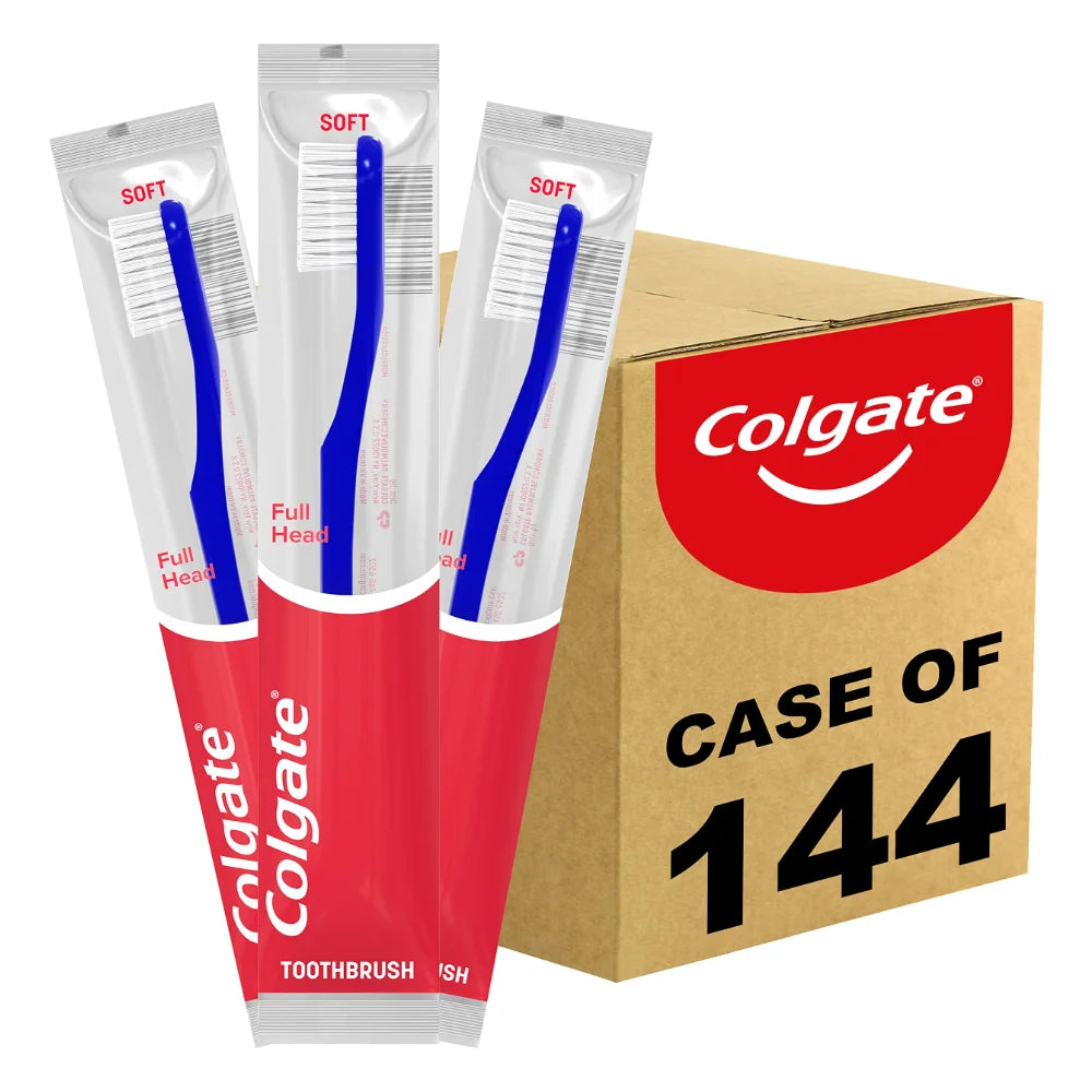 Colgate Cello Wrapped 28 Tuft Standard Head Toothbrush — 144 Per Case