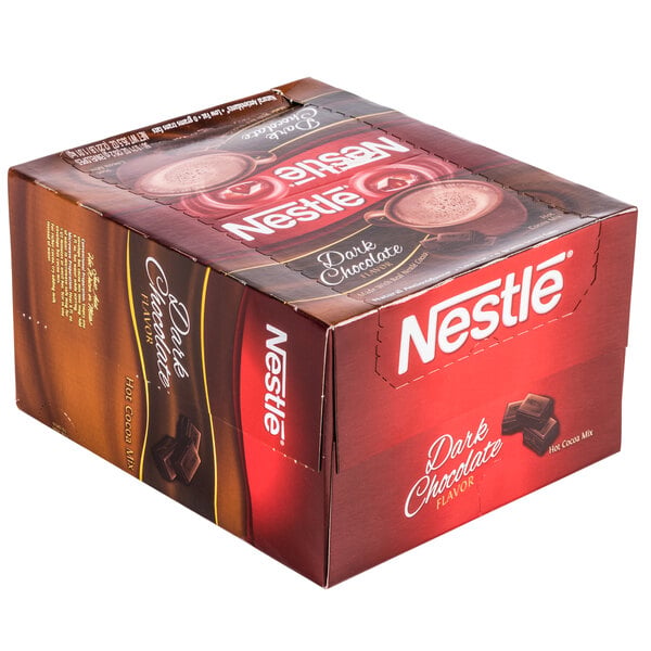 Nestle Dark Hot Chocolate Mix - 1.75 lb — Case of 12