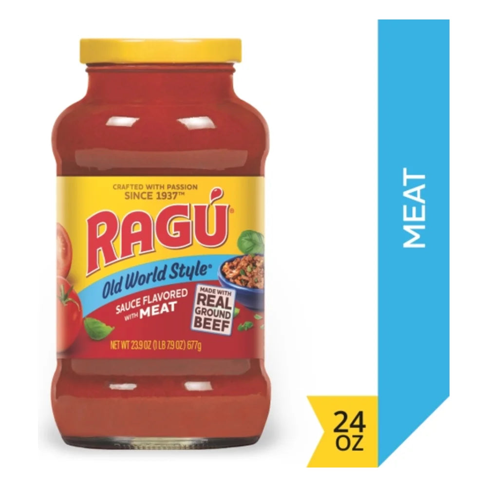 Ragu Sauce W/Meat, 23.9 Ounce — 12 Per Case