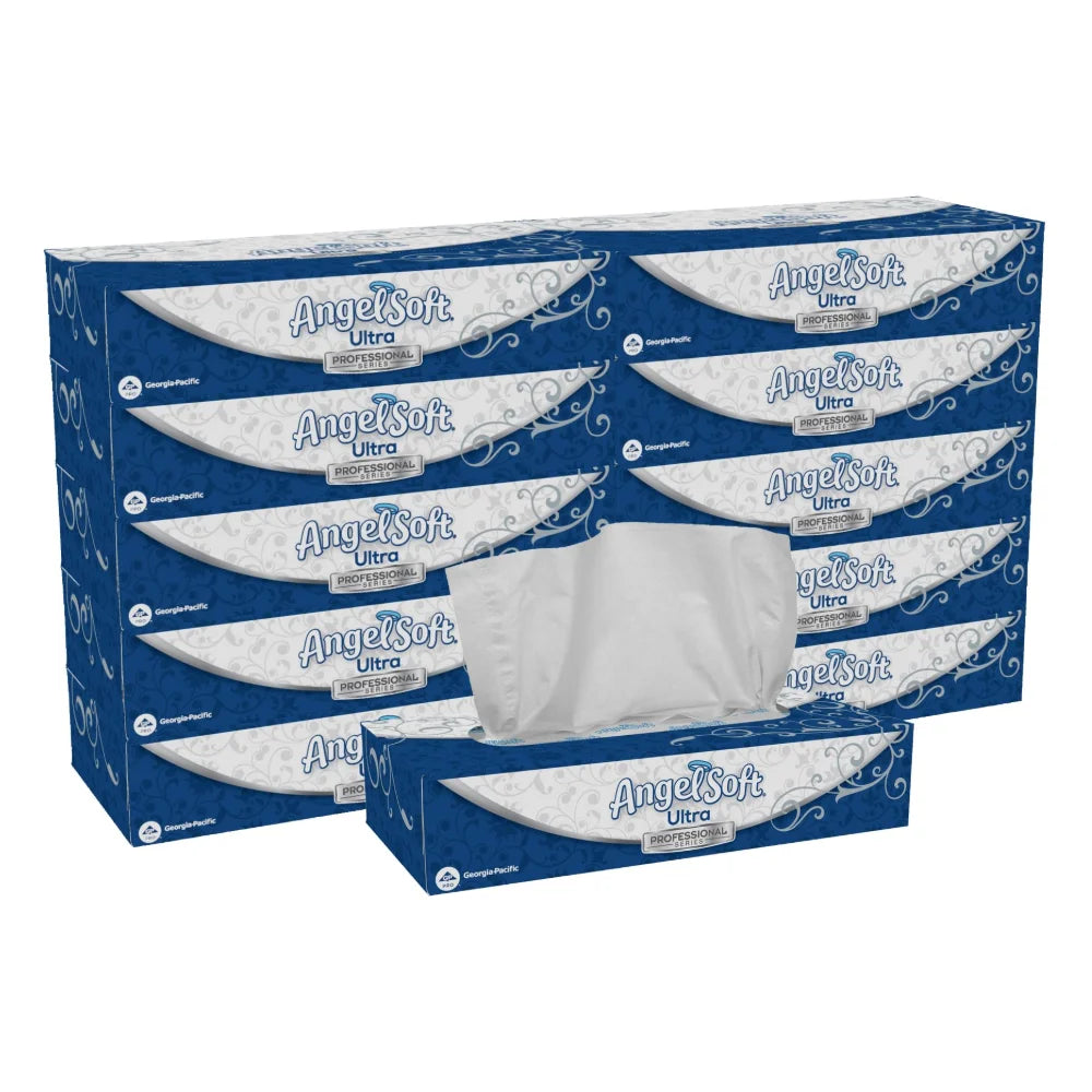 Angel Soft Professional Series Facial Tissue 2 Ply, 1 Count — 800 Per Case