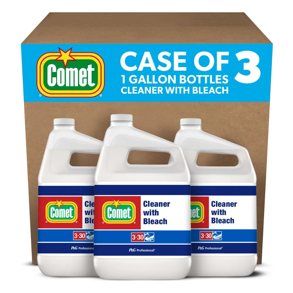 Comet Professional Cleaner With Bleach Liquid Ready To Use, 1 Gallon — 3 Per Case