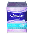 Always Regular Thin Pantiliner Unscented, 20 Count — 24 Per Case