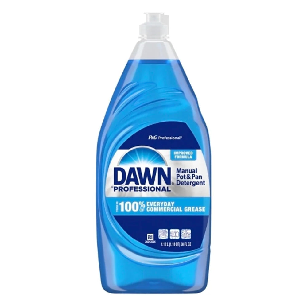 Dawn Professional Manual Pot And Pan Detergent Dish Soap Regular Scent Concentrate, 38 Ounce — 8 Per Case