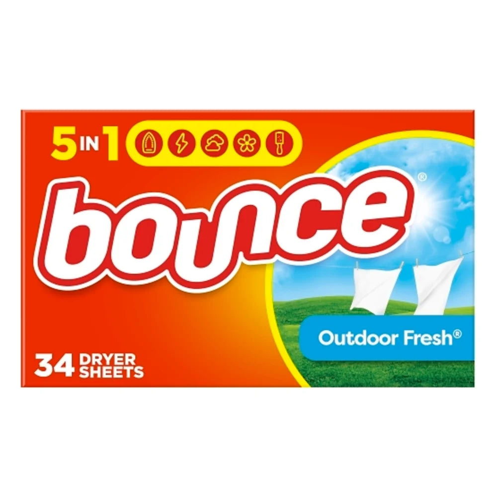 Bounce Sheet Outdoor Fresh, 34 Count — 12 Per Case