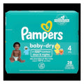 Pampers Diapers Size 4, 28 Count — 4 Per Case
