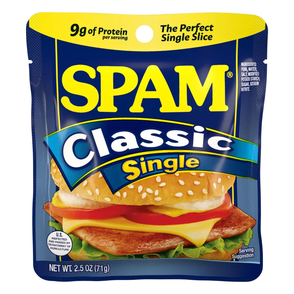 Spam Classic Single, 2.5 Ounce — 12 Per Case