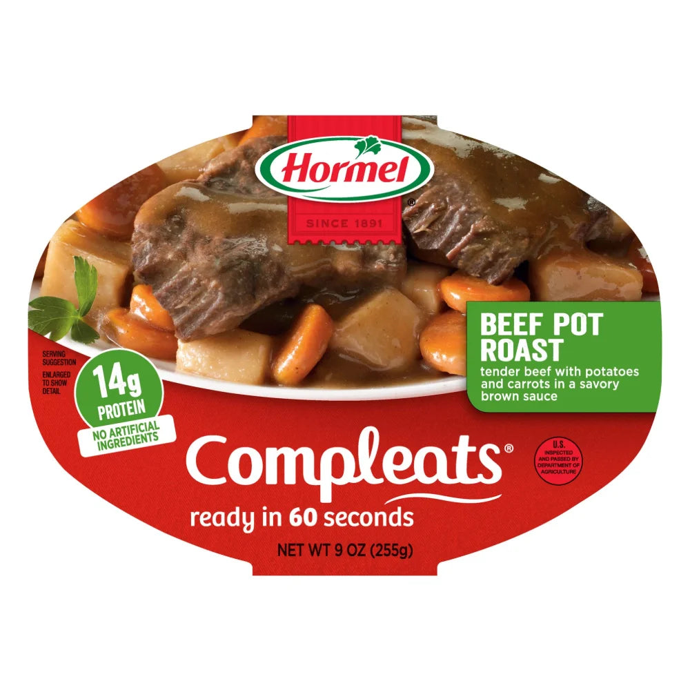 Hormel Compleats Beef Pot Roast, 9 Ounce — 6 Per Case