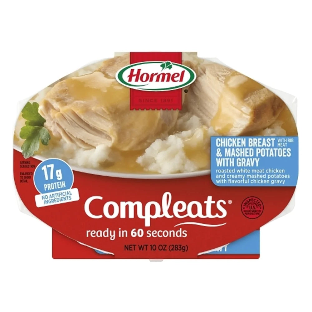 Hormel Compleats Chicken Breast & Mashed Potatoes, 10 Ounce — 6 Per Case