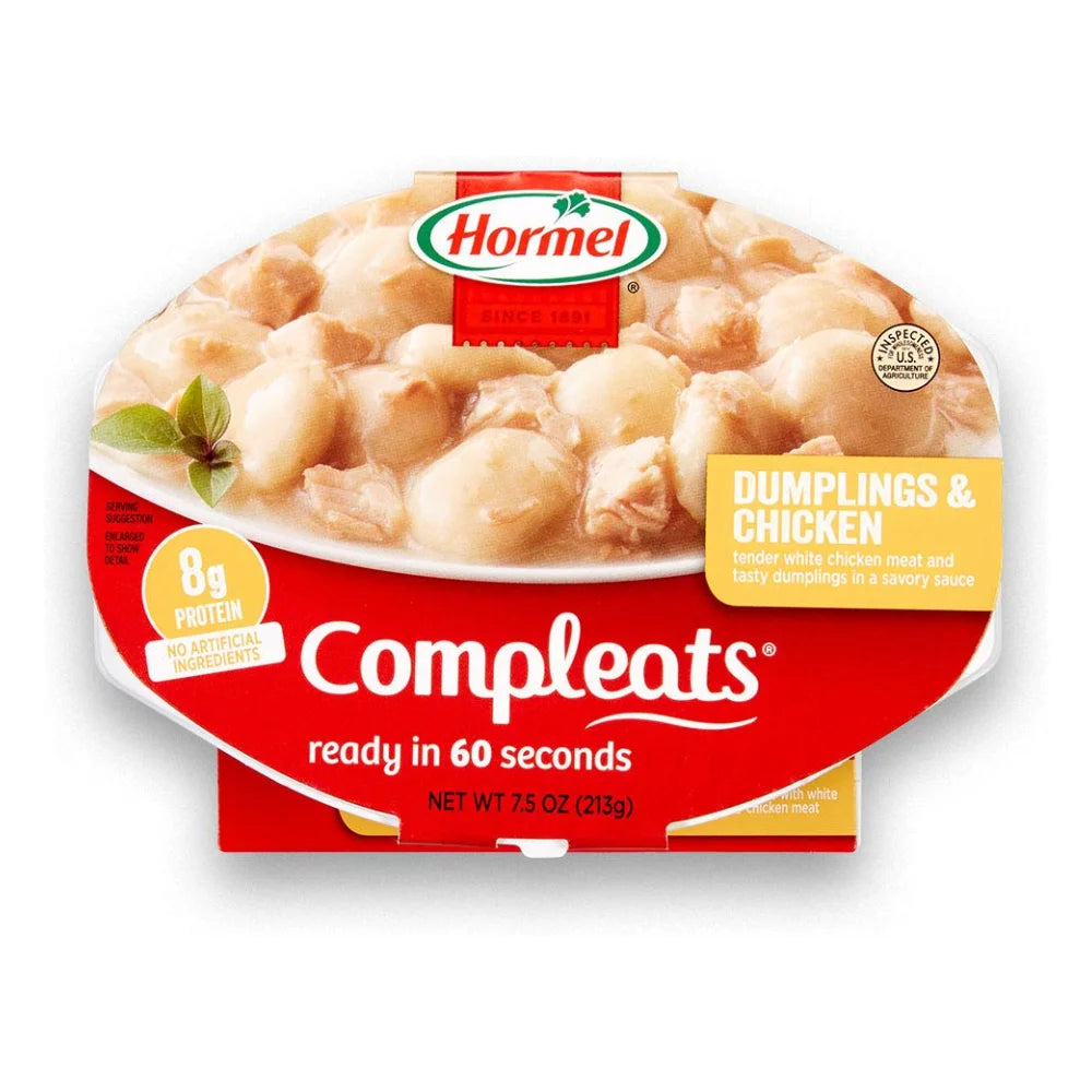 Hormel Compleats Dumplings & Chicken, 7.5 Ounce — 7 Per Case