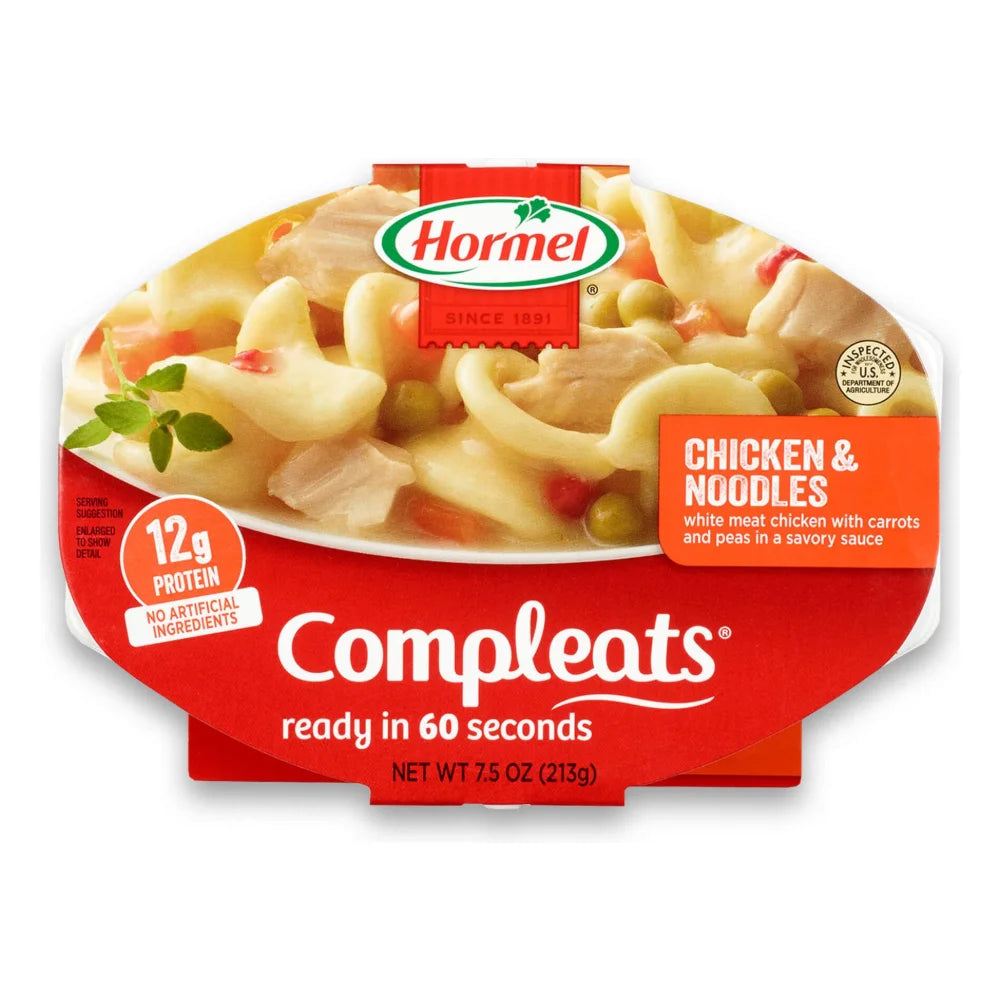Hormel Compleats Chicken & Noodles, 7.5 Ounce — 7 Per Case
