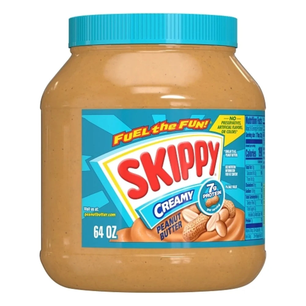Skippy Creamy Peanut Butter, 64 Ounce — 6 Per Case