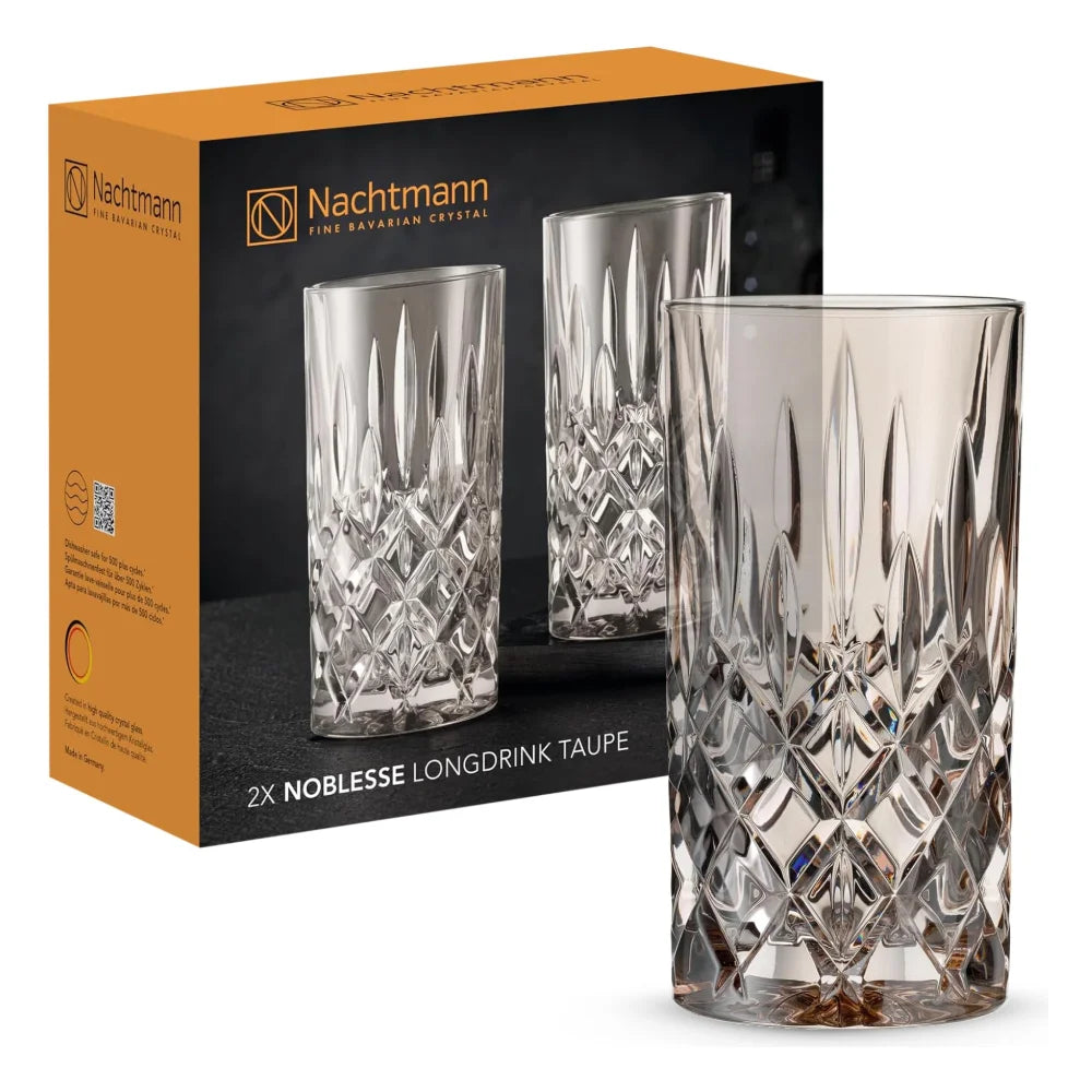 Nachtmann Noblesse 13.5 Oz Longdrink - Taupe — 6 Per Case
