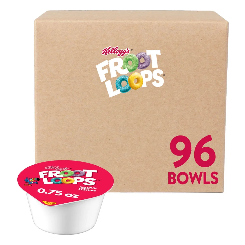 Kellogg's Froot Loops Cereal, 0.75 Ounce — 96 Per Case