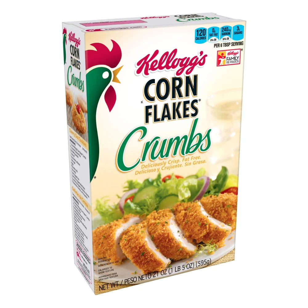 Kellogg's Corn Flakes Crumbs Coating, 21 Ounce — 12 Per Case