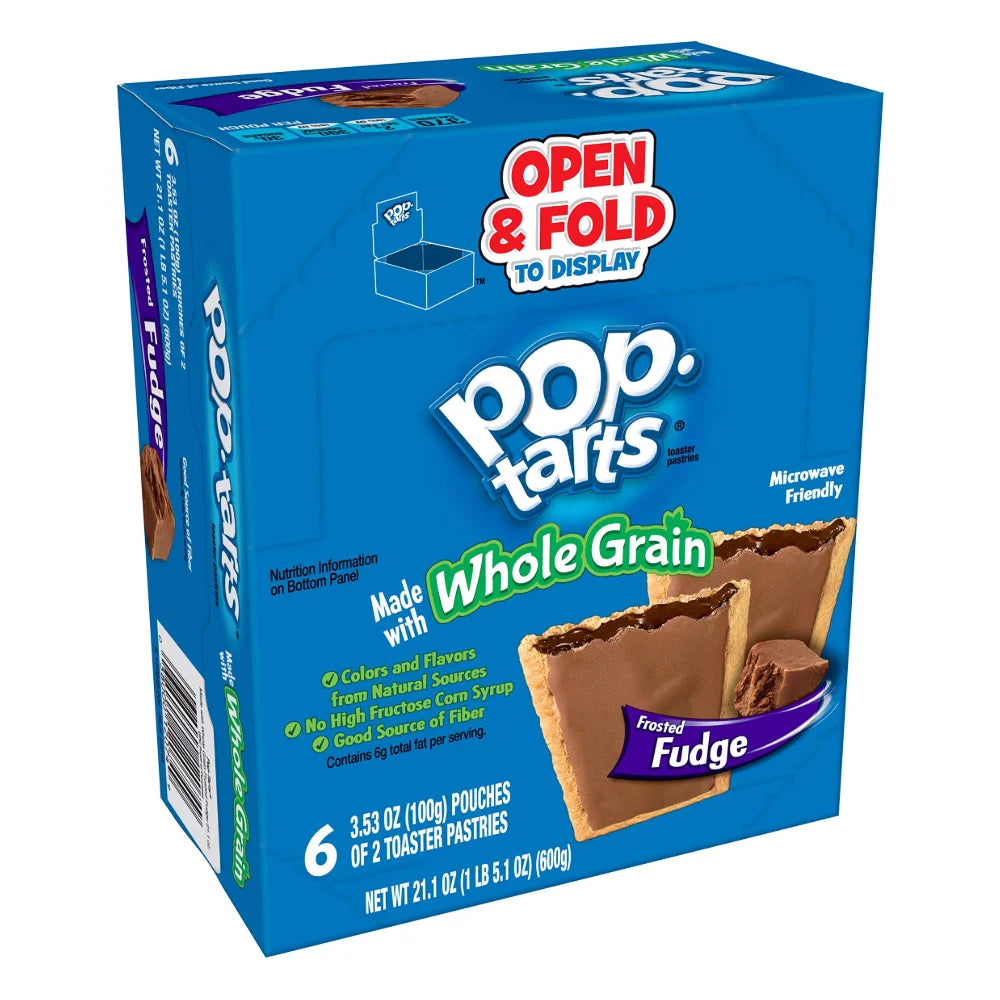 Pop-Tarts Whole Grain Frosted Fudge Pastry, 3.4 Ounce — 72 Per Case