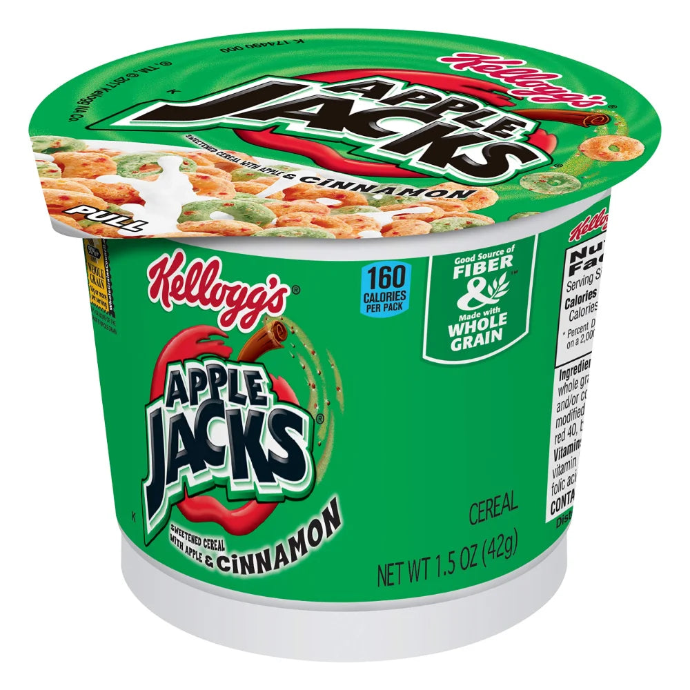 Kellogg's Apple Jacks Cereal Single Serve, 1.5 Ounce — 60 Per Case