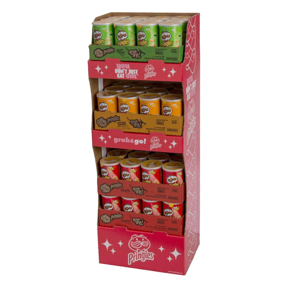 Pringles Grab & Go Sour Cream & Onion Potato Crisp, 48 Count — 1 Per Case