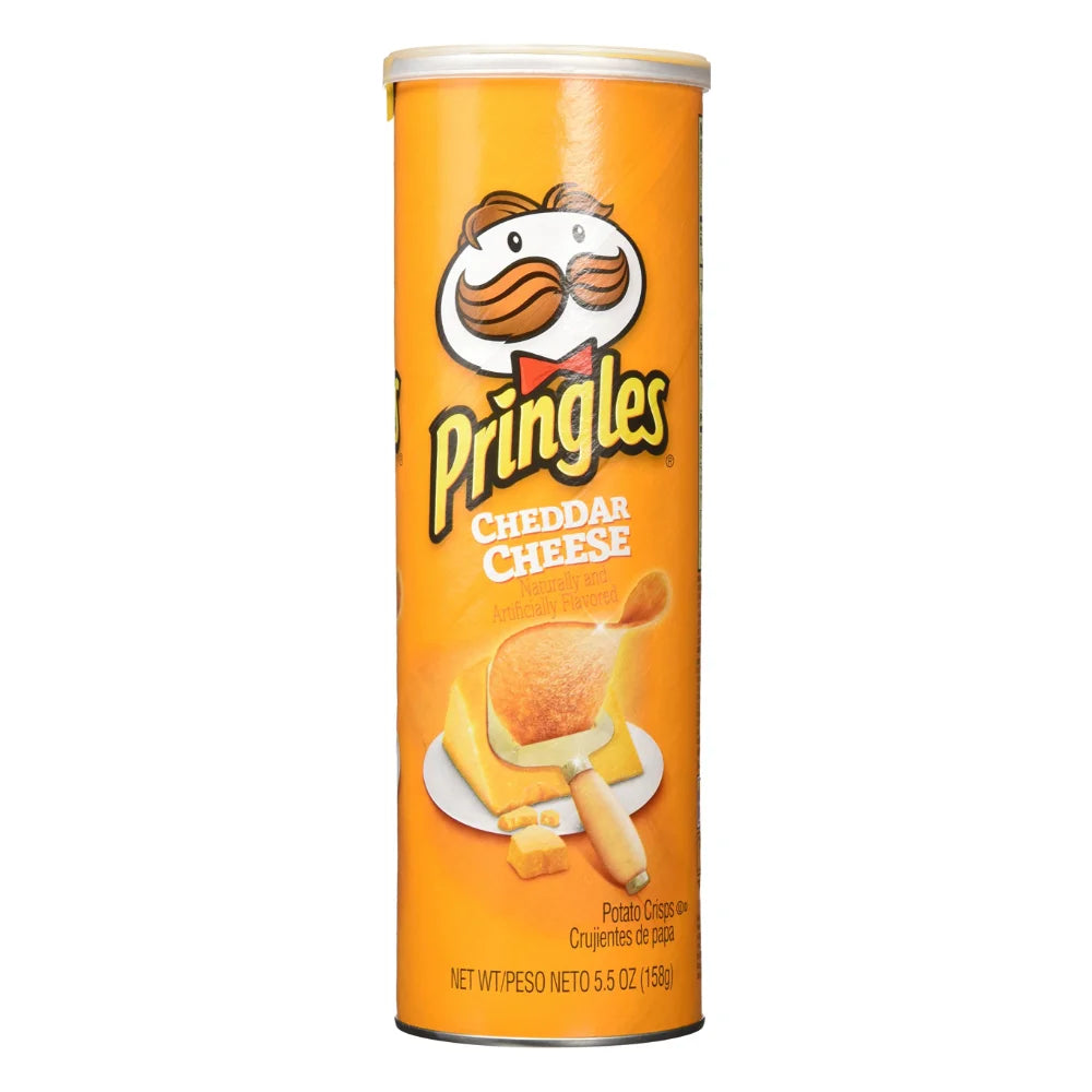 Pringles Cheddar Cheese Potato Crisp, 5.5 Ounce — 14 Per Case