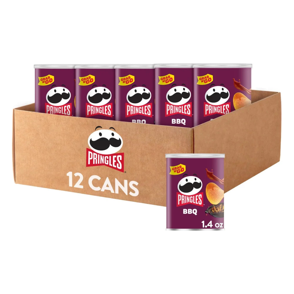 Pringles Bbq Potato Crisp, 1.4 Ounce — 12 Per Case