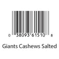 Giant Snack Inc Giants Cashews 3 Flavors Shipper Display, 48 Count — 1 Per Case