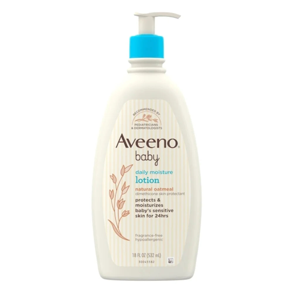 Aveeno Baby Daily Moisture Lotion, 18 Fluid Ounce — 12 Per Case