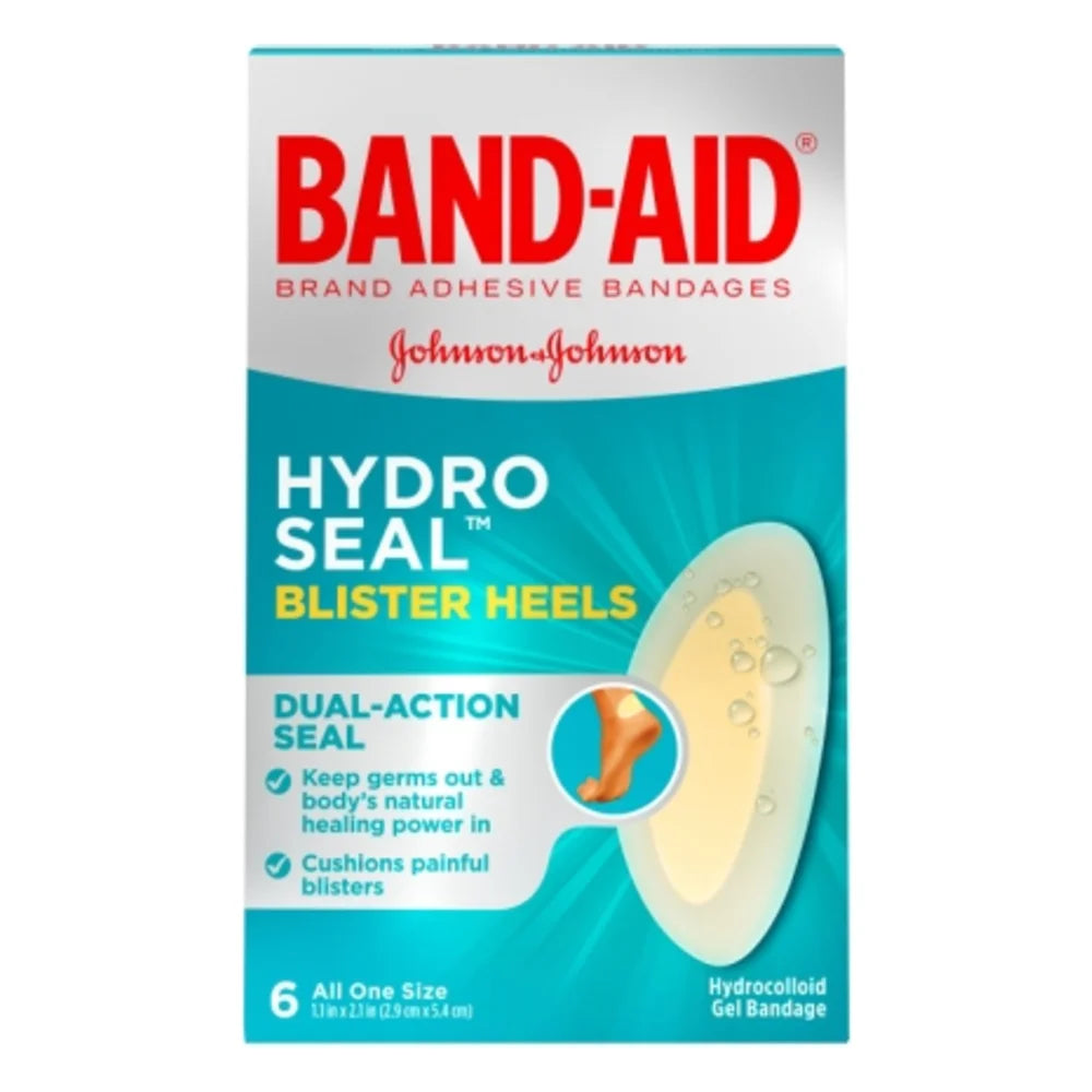 Band-Aid Hydro Seal Blister Heels Bandages Box, 6 Count — 24 Per Case
