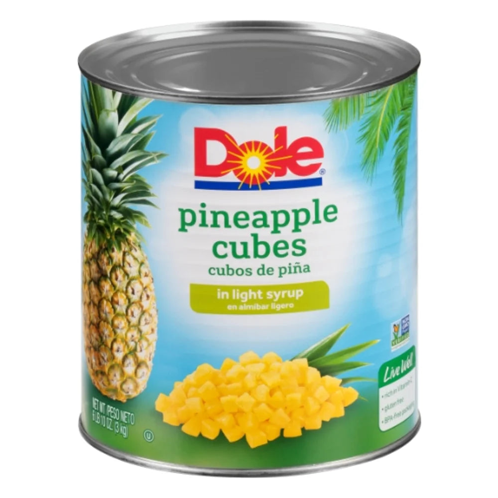 Dole Choice Pineapple Cubes In Light Syrup, 106.08 Ounce — 6 Per Case