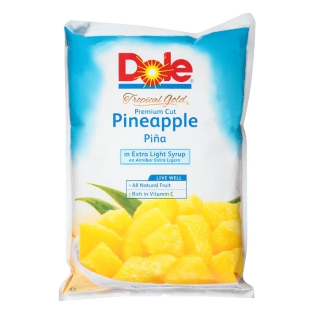 Dole Pineapple Chunks In Extra Light Syrup, 81 Ounce — 6 Per Case