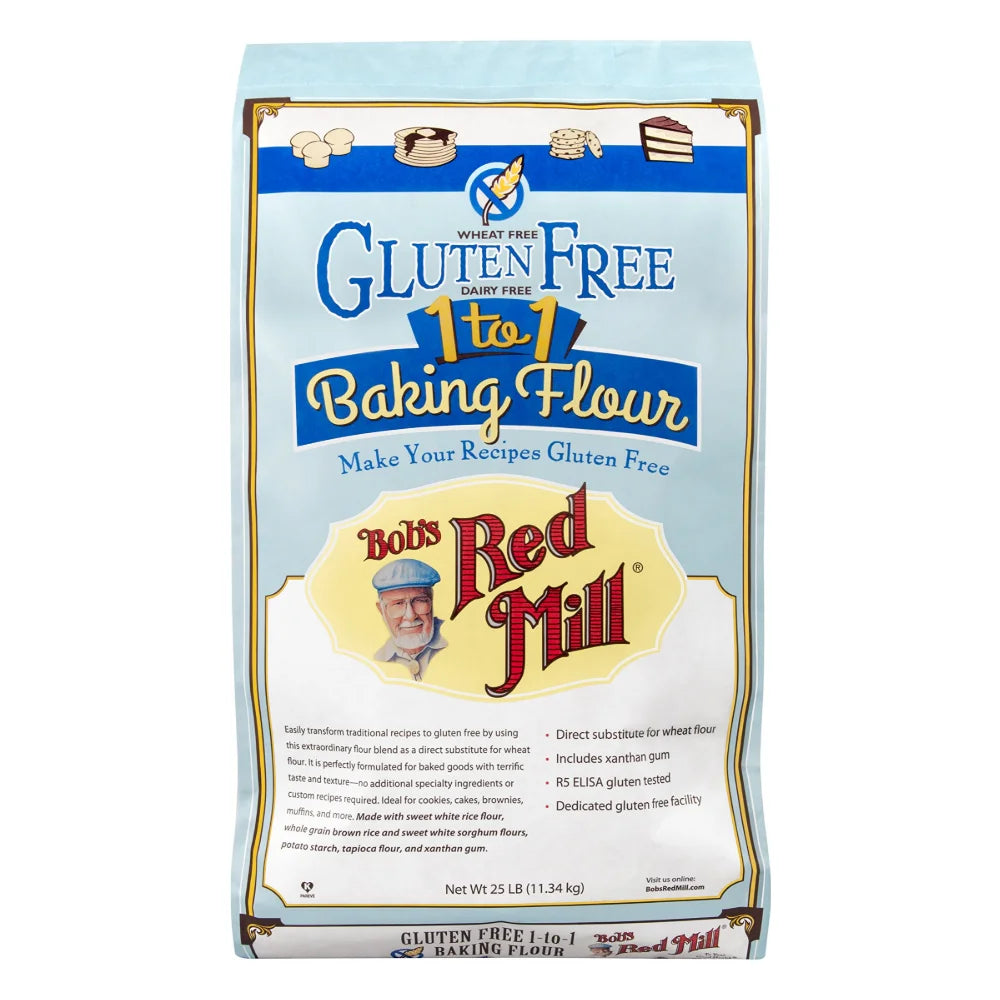 Bob's Red Mill Gluten Free 1 To 1 Baking Flour, 25 Pound — 1 Per Case