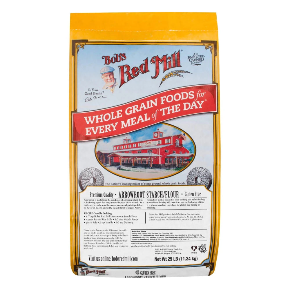 Bob's Red Mill Gluten Free Arrowroot Starch Flour, 25 Pound — 1 Per Case