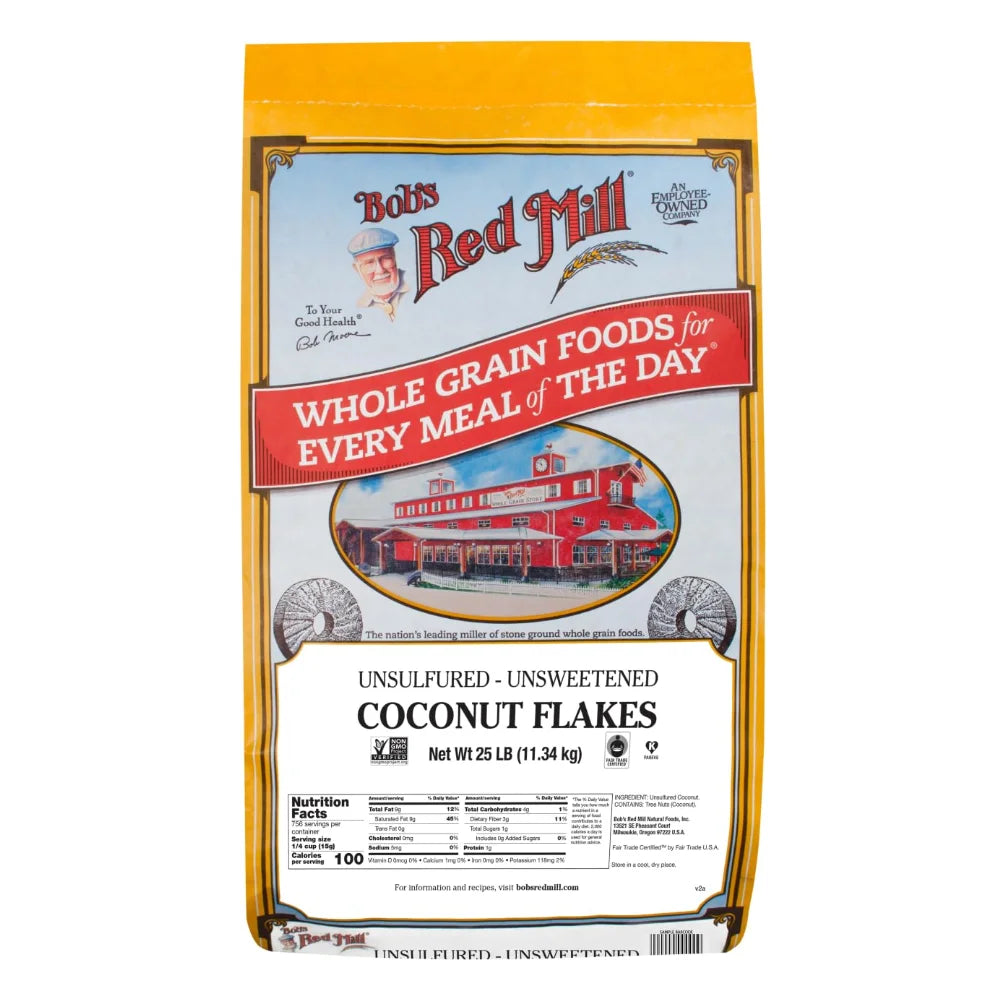 Bob's Red Mill Kosher Coconut Flakes, 25 Pound — 1 Per Case