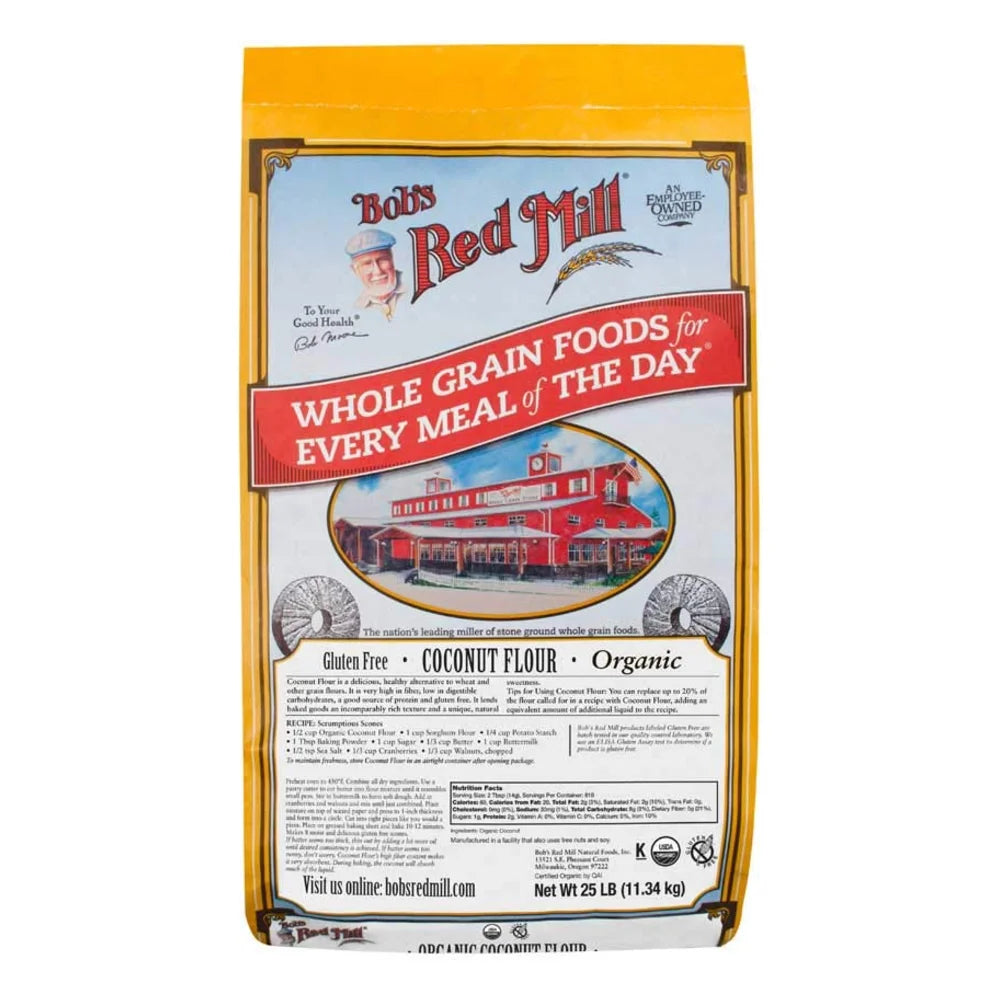 Bob's Red Mill Organic Coconut Flour, 25 Pound — 1 Per Case