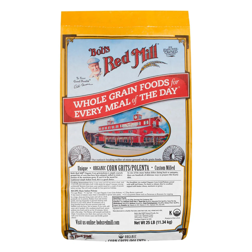 Bob's Red Mill Yellow Corn Polenta, 25 Pound — 1 Per Case