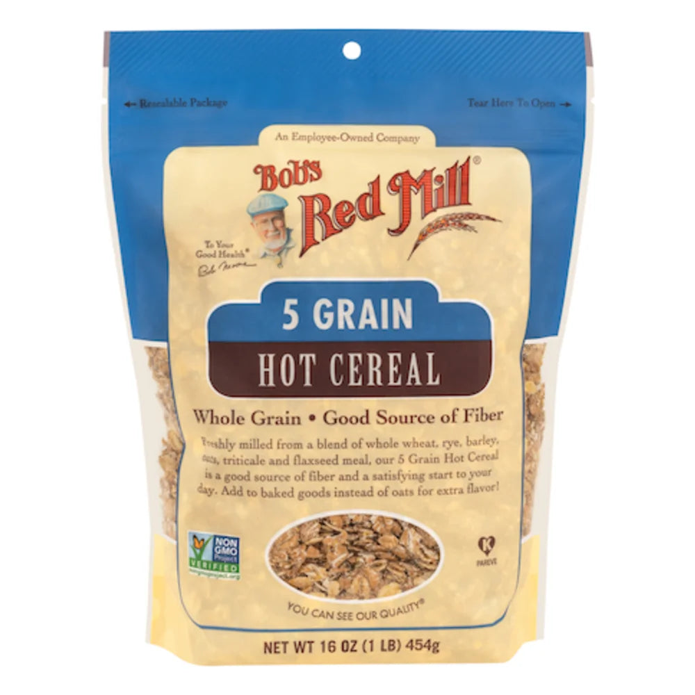 Bob's Red Mill 5 Grain Rolled Cereal, 16 Ounce — 4 Per Case