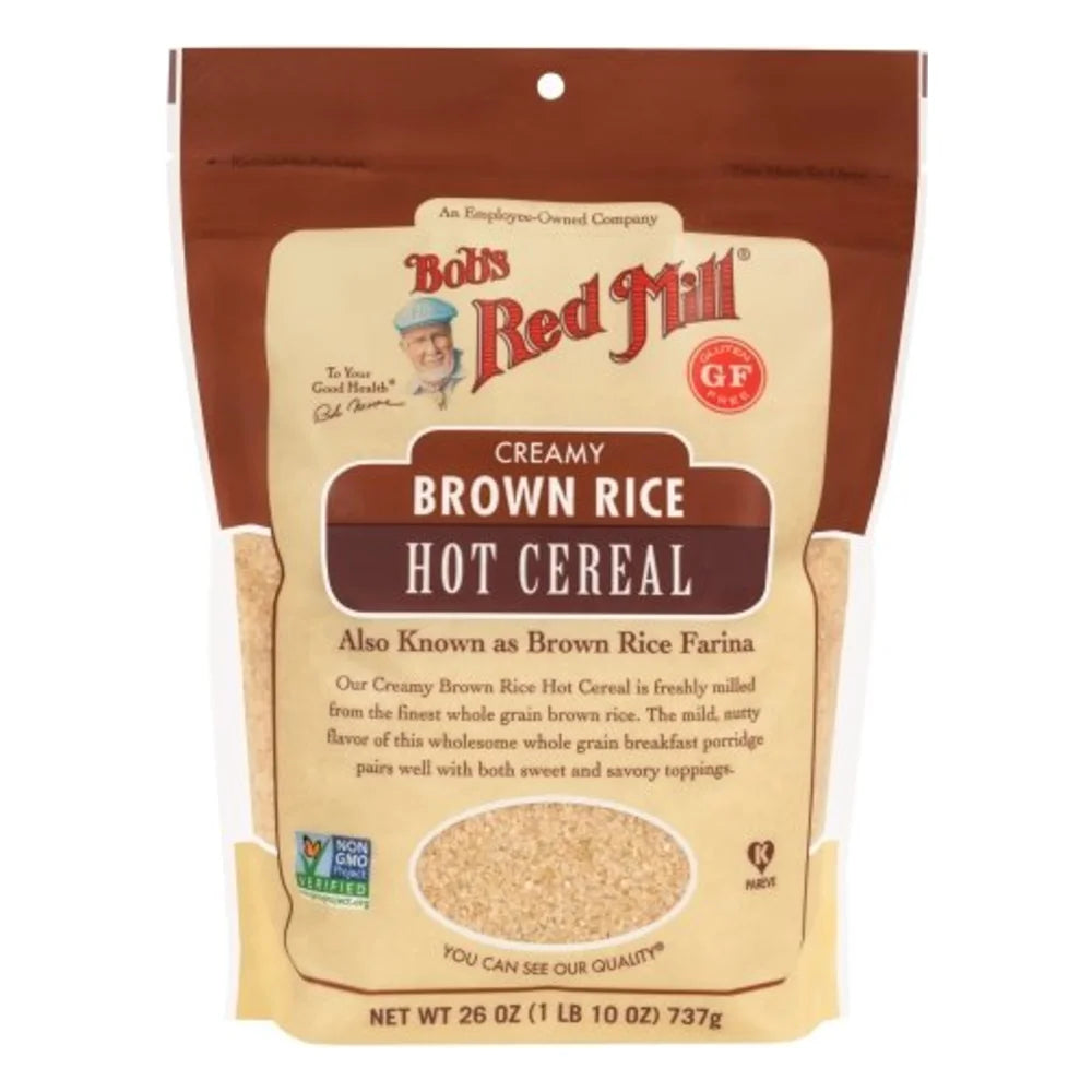 Bob's Red Mill Gluten-Free Brown Rice Farina Cereal, 26 Ounce — 4 Per Case
