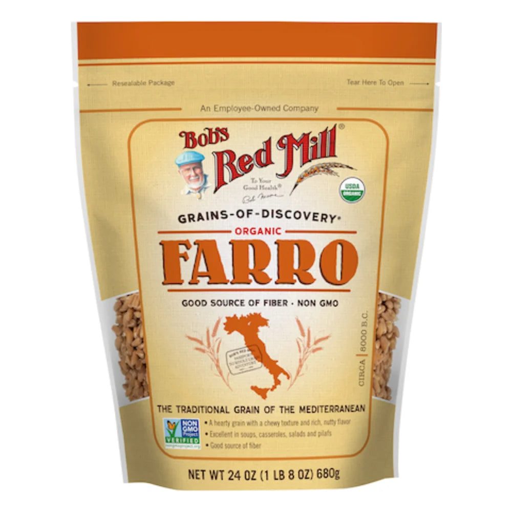 Bob's Red Mill Farro Organic, 24 Ounce — 4 Per Case