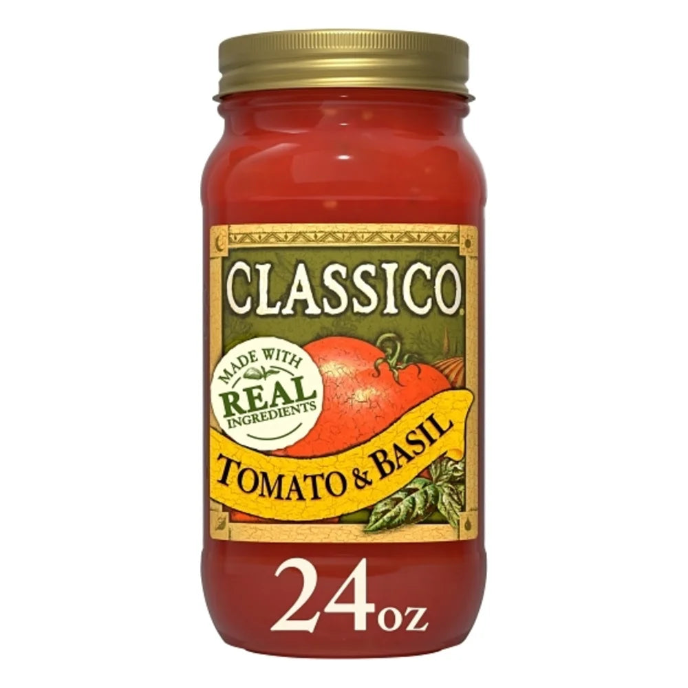 Classico Tomato & Basil Sauce, 1.5 Pound — 12 Per Case